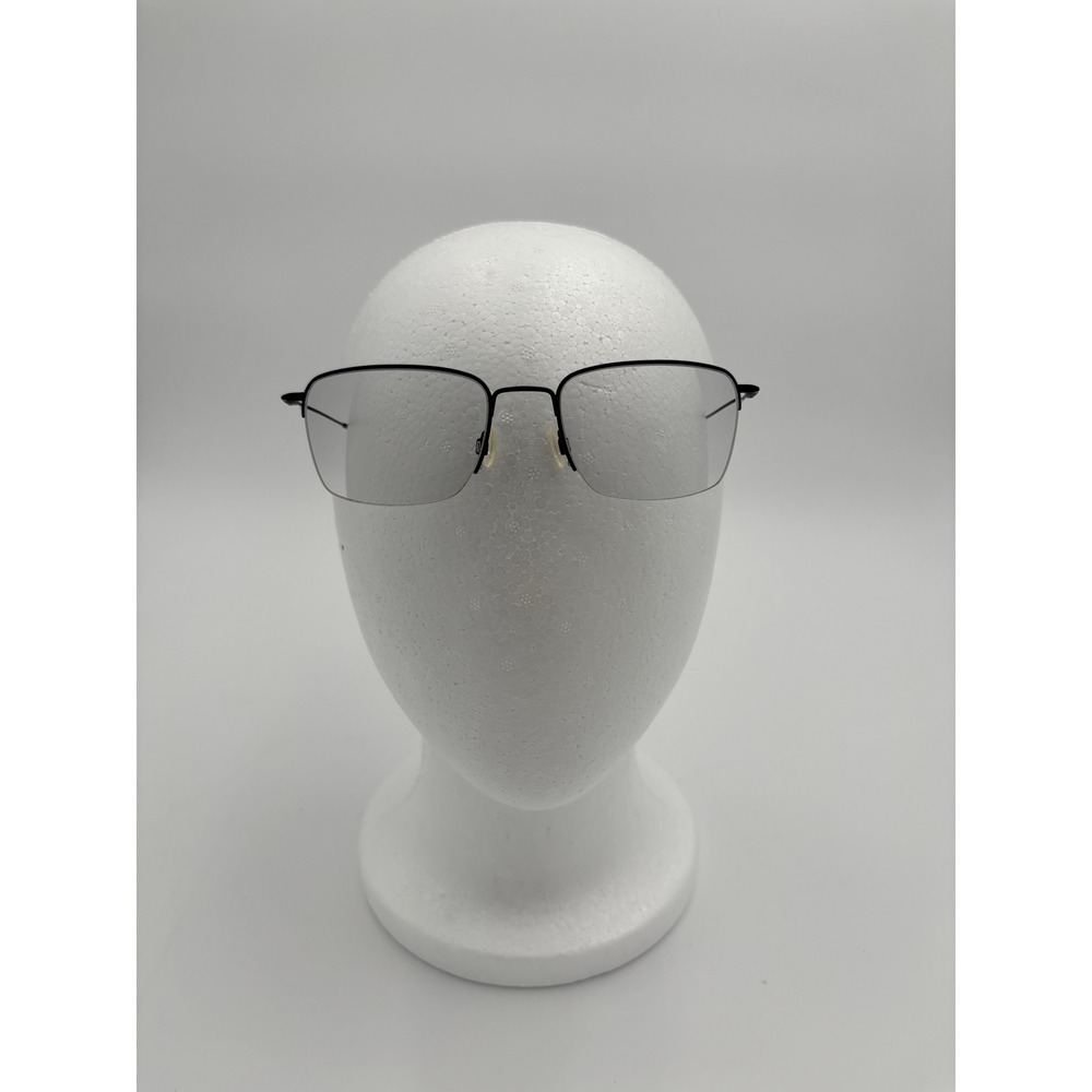 Flexon Eyeglass Frames Mens 54-20-145 Black Excellent H6041 001 Semi-Rimless